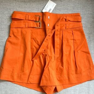 Intermix Orange High Waist Short